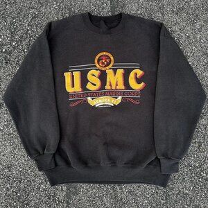 Vintage USMC Crewneck Sweatshirt Gildan Unisex